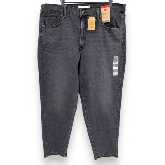 Levi's Women's High Rise Mom Jean In Dark Gray - Picture 2 of 8